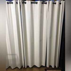 4 Panels of Linen Textured Blackout Curtains- 52x84